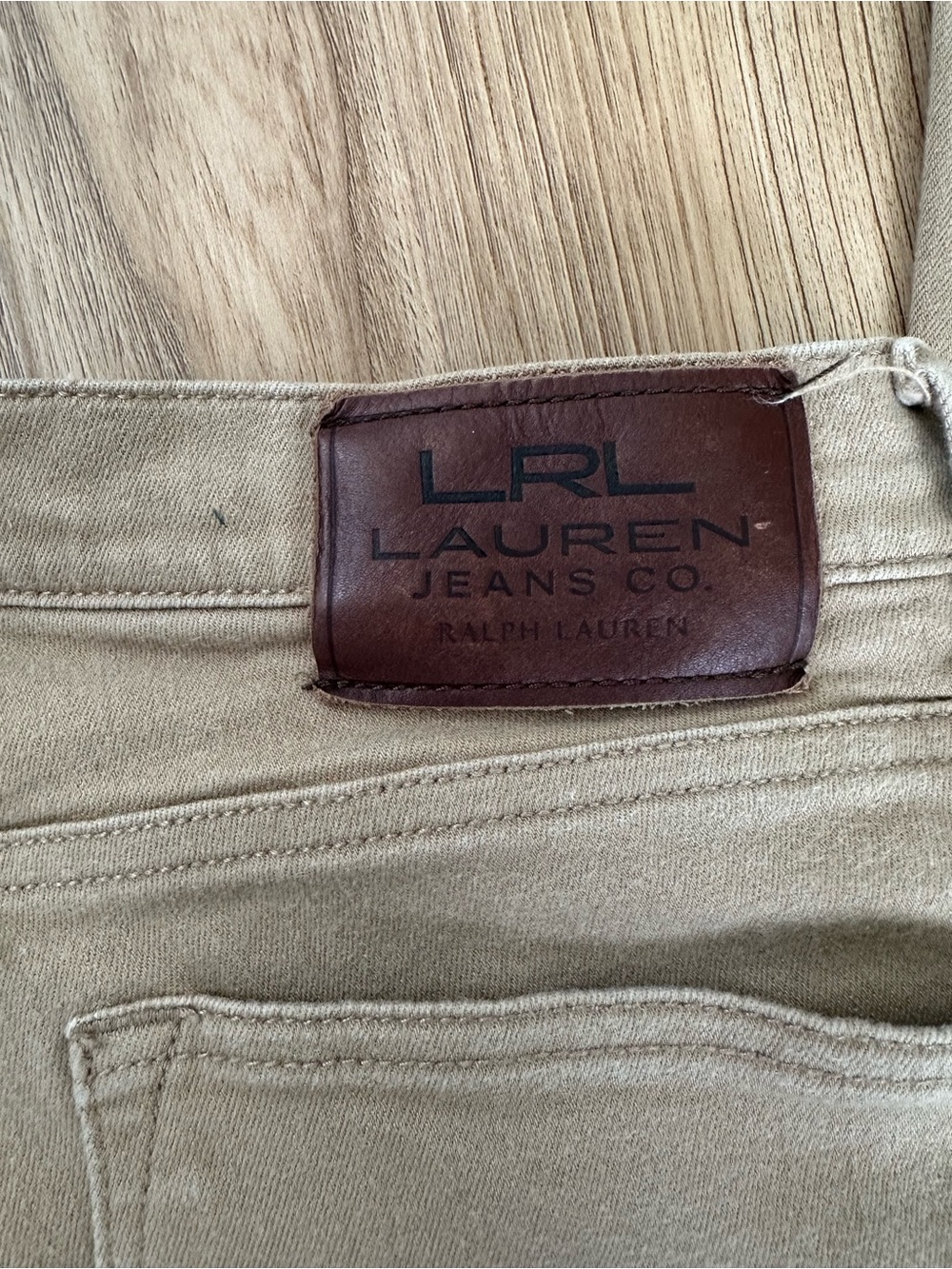 Ralph Lauren Straight Jeans with Leather Patch
